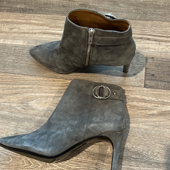 Calvin Klein Suede Grey Ankle Booties - Picture 3 of 3